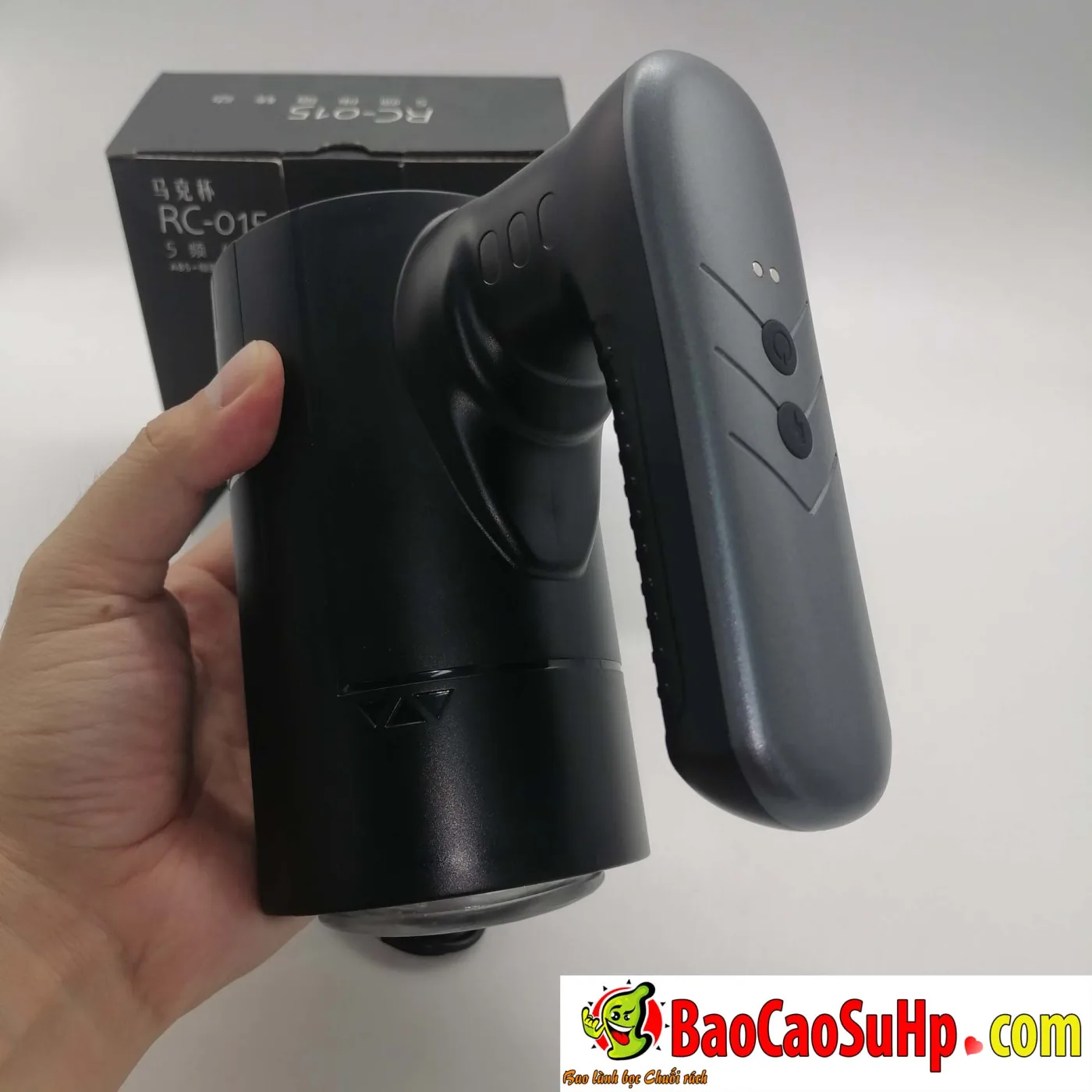 Cốc thủ dâm tự động Black Mark thụt lên xuống nhỏ gọn mạnh mẽ RC-015 - ảnh giới thiệu 16