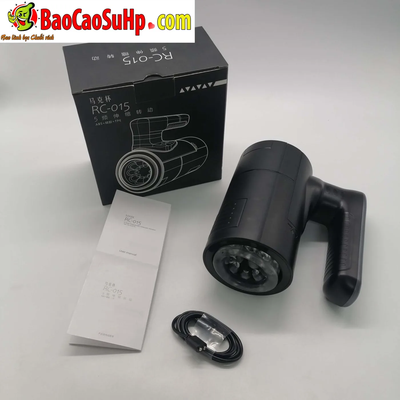 Cốc thủ dâm tự động Black Mark thụt lên xuống nhỏ gọn mạnh mẽ RC-015 - ảnh giới thiệu 2