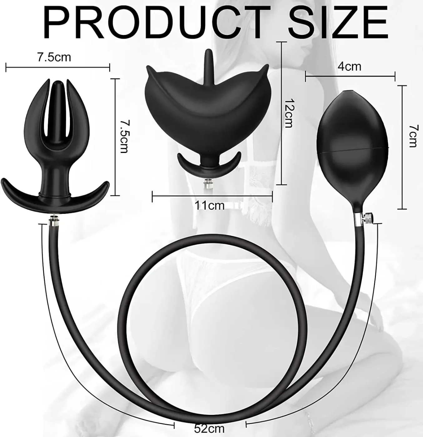 Phích cắm hậu mồm bơm hơi Hannibal siêu lớn kích thích cực — hình 19