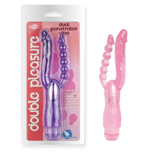 Dương vật giả rung 2 đầu Double Pleasure kích thích hậu môn — Dương Vật Giả Rung 2 Đầu Double Pleasure – Thiết Kế Đa