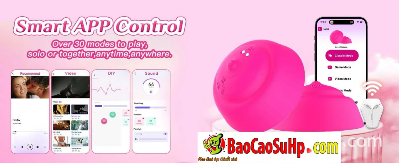 Dụng cụ kích thích Massage ngực cho chị em Pika Pink rung — hình 11