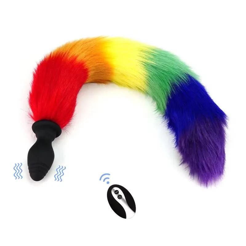 Đuôi Cáo SiliCon Cosplay Có Rung Điều Khiển Từ Xa Đuôi Chồn — hình 12