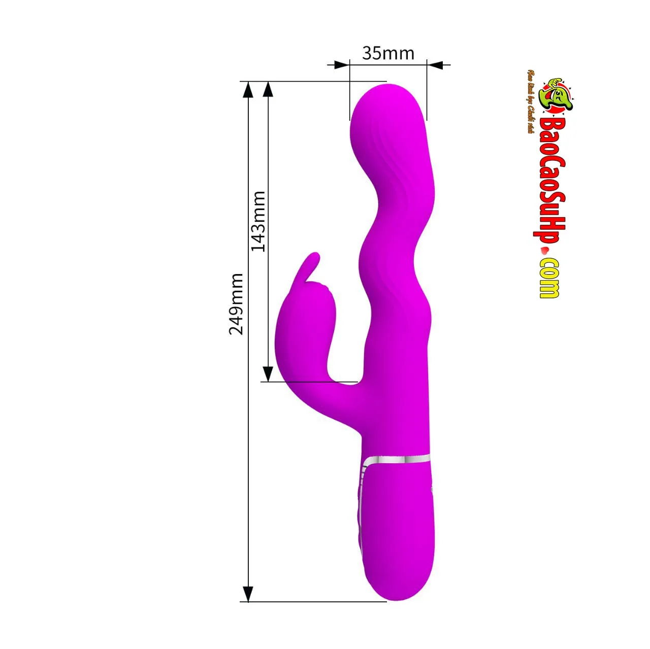 Dương vật giả 3D tai thỏ Prettylove Laursen rung ngoáy — hình 13