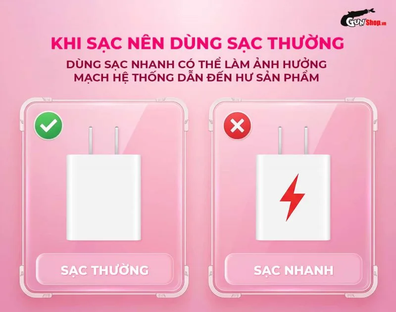 Lưu ý khi sạc dương vật giả Galaku Bead