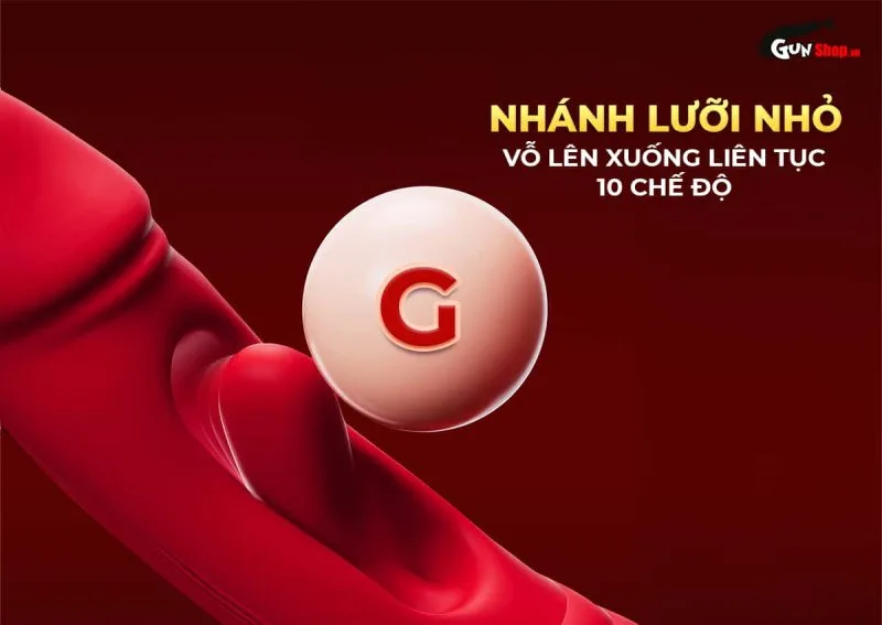 Galaku Maywil-Pro có lưỡi vỗ độc đáo theo nhịp lên xuống kích thích điểm G