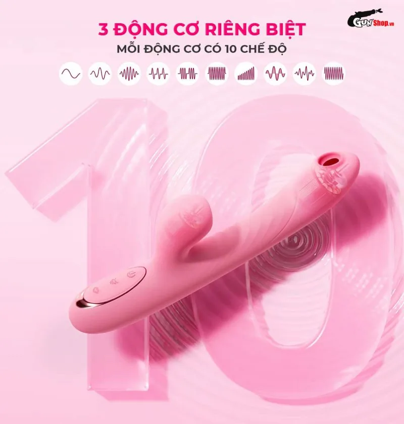 Galaku Mifan 3 động cơ rung động 10 chế độ riêng biệt