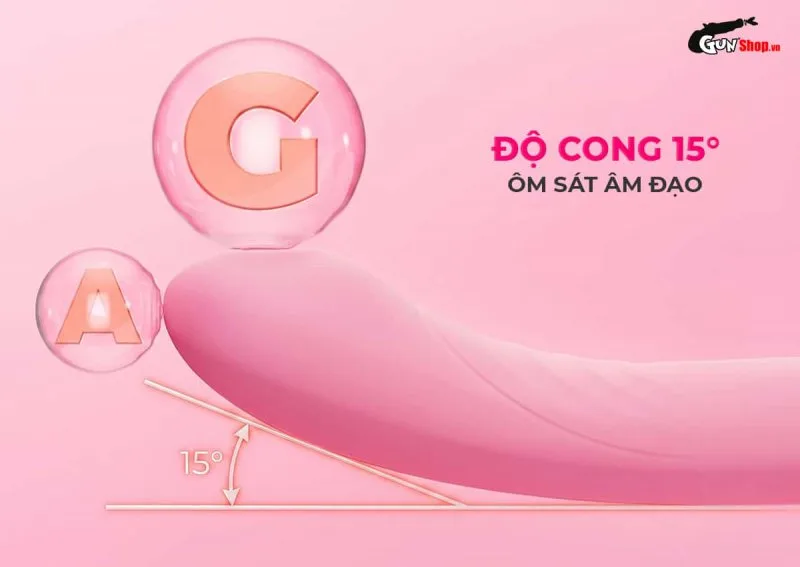 Galaku Mifan với độ cong hoản 15° hoàn hảo ôm sát âm đạo