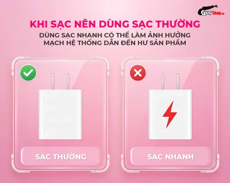 Lưu ý khi sạc dương vật giả Galaku Mifan