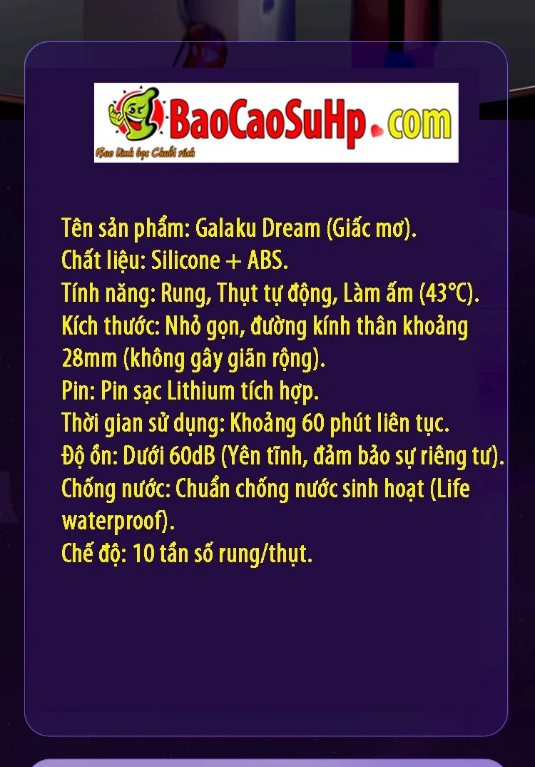 Hình ảnh giới thiệu Dương vật giả Japan Galaku Dream 33