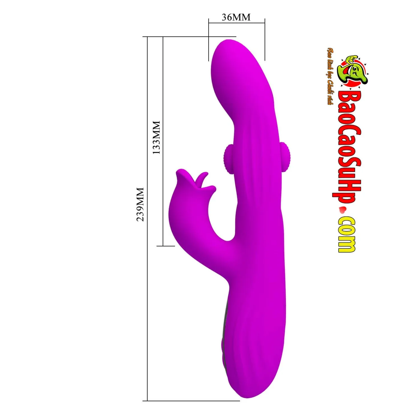 Dương vật giả lưỡi liếm Pretty Love Yalanda full Silicone — Thông số kích thước chuẩn xác