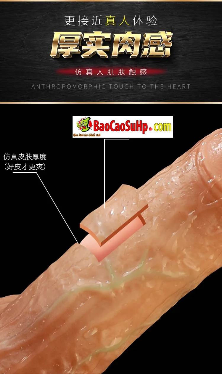 Dương vật giả Silicone Coc Tamomaha 3D siêu thực như thật bền an toàn - duong vat gia silicone size nho sieu thuc COC Tamomaha 19