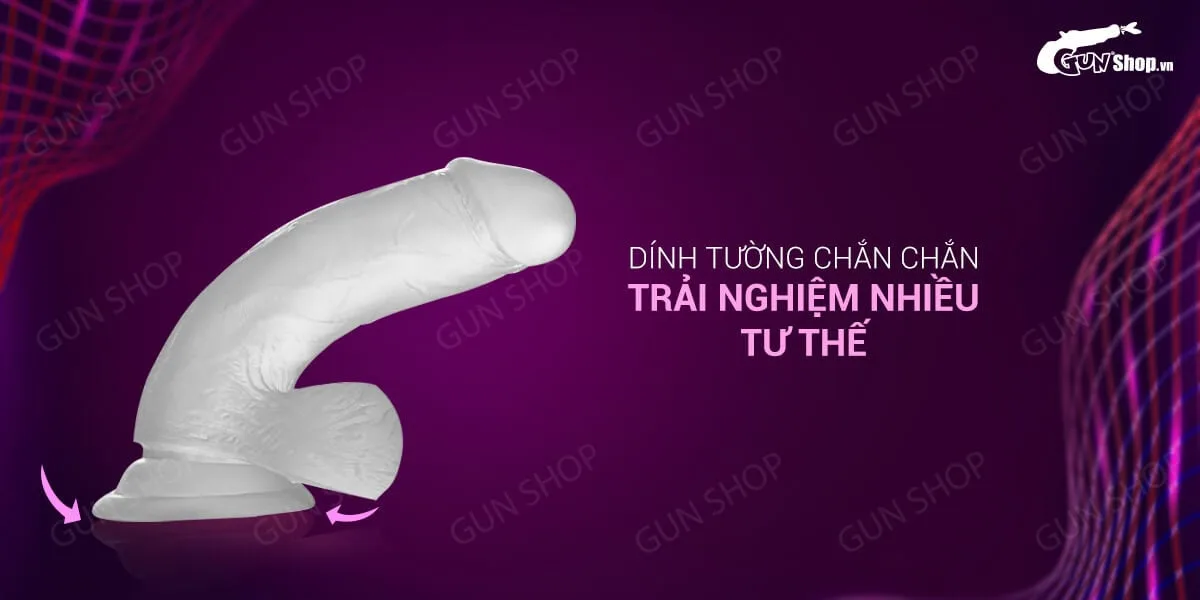 Dương vật giả siêu mềm dẻo dính tường Jiuai, kích thích tối — Tính năng dính tường siêu tiện lợi