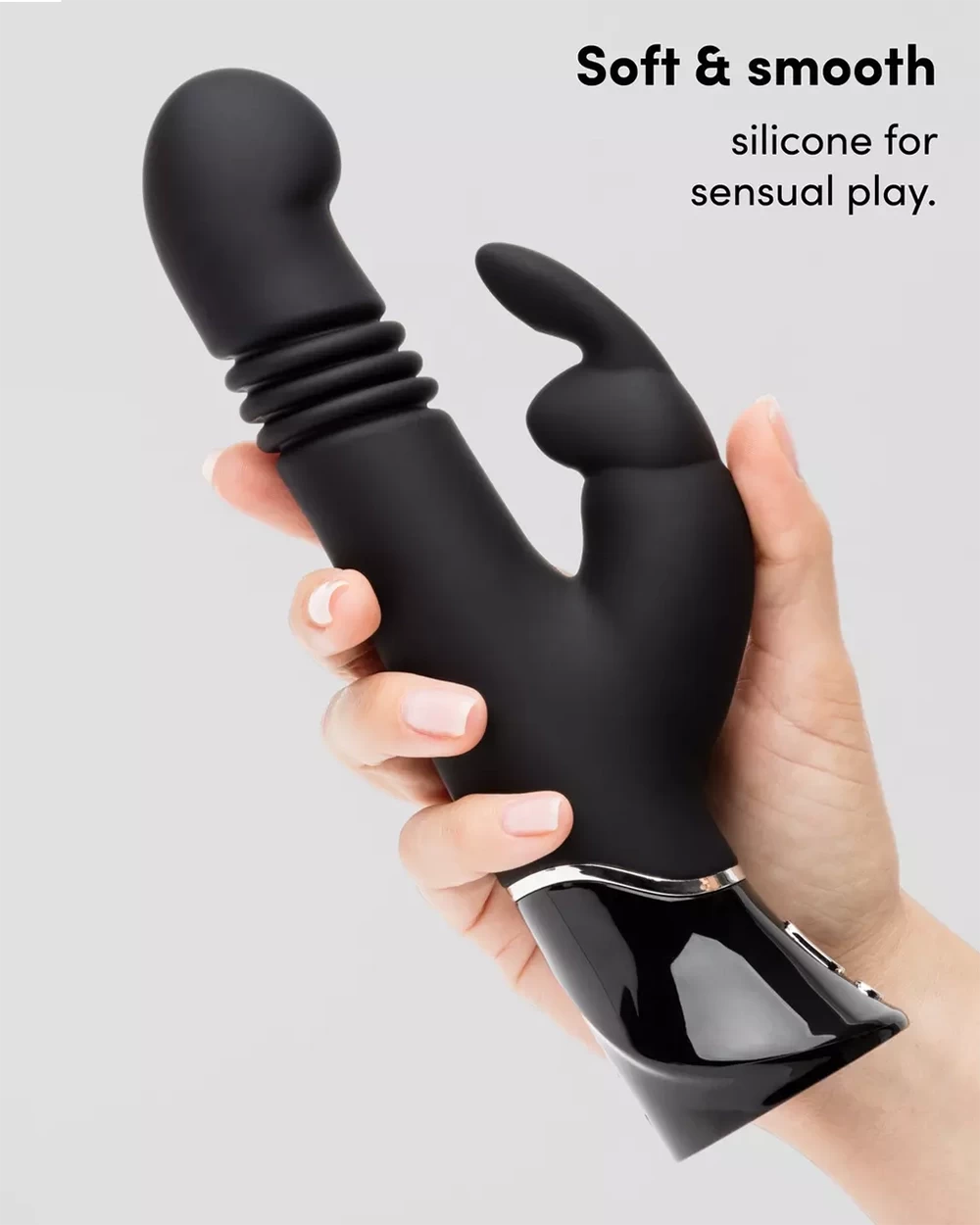 Fifty Shades of Grey Greedy Girl Vibrator Cực Phê, Siêu — Chất liệu silicone cao cấp, an toàn và mượt mà như nhung
