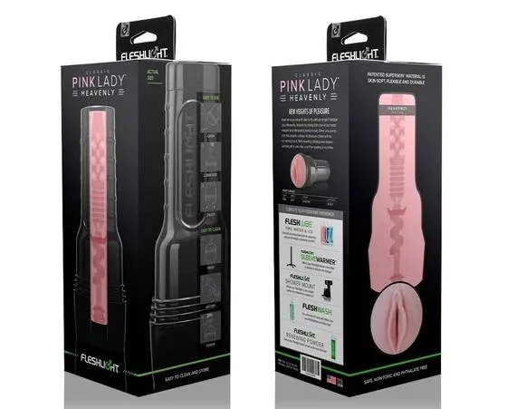 Âm đạo giả Fleshlight Pink Lady Heavenly siêu thực cao cấp — Lưu ý không dùng chất tẩy rửa mạnh vì sẽ làm ảnh hưởng đến