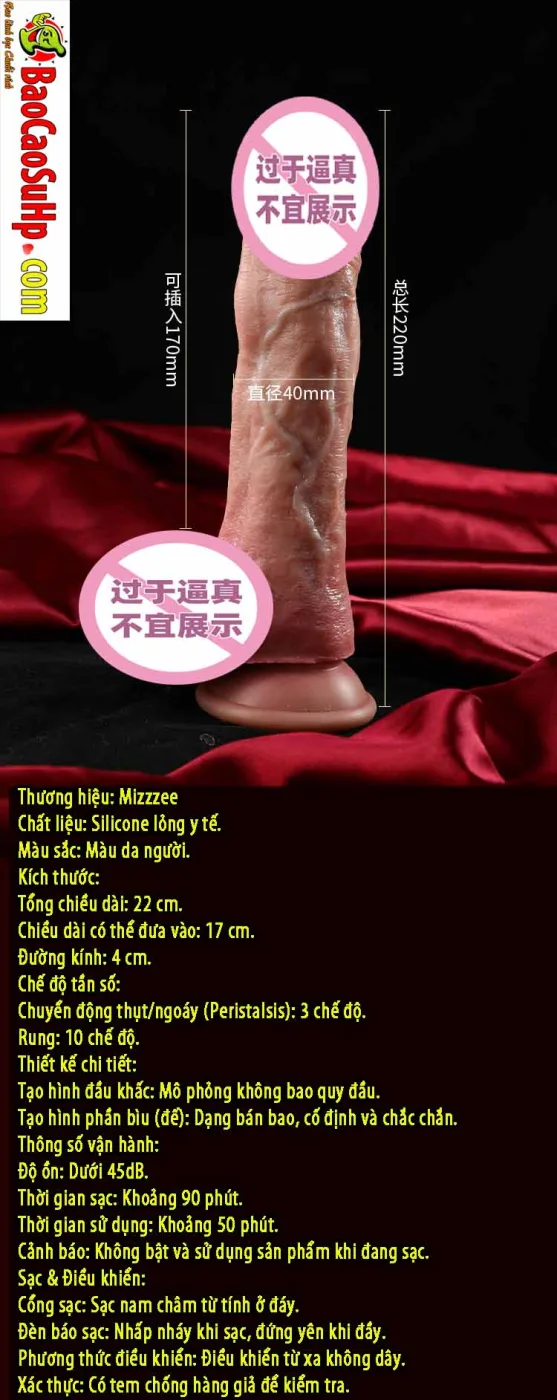 gt Duong vat gia dong dat full silicone rung thut Benjamin 17