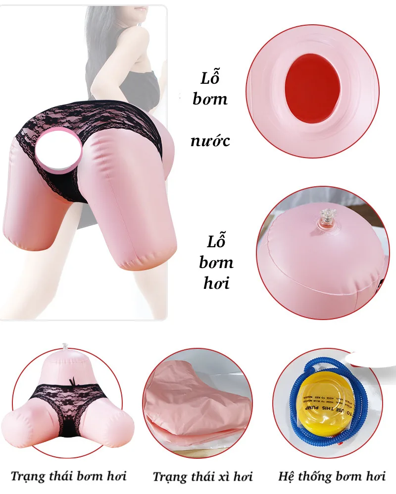 Mông giả bơm hơi bơm nước cực phê — MÔ TẢ SẢN PHẨM