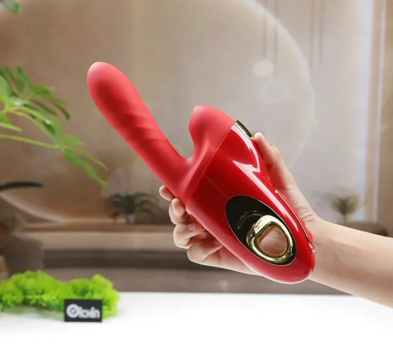 Leten Thick Pro Sex Machine đỏ cầm tay điều khiển từ xa
