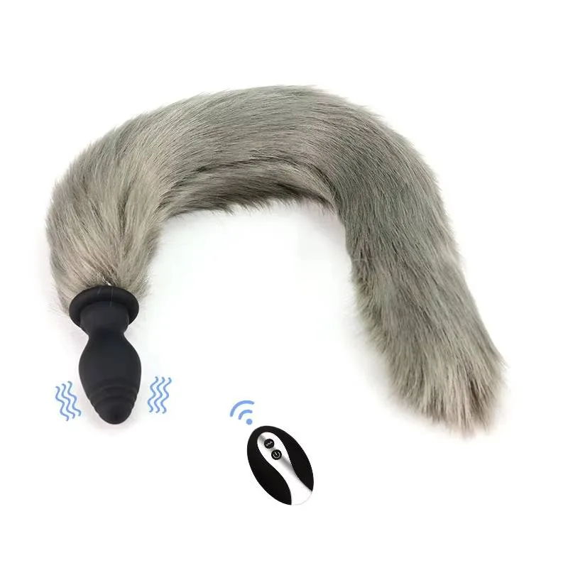 Đuôi Cáo SiliCon Cosplay Có Rung Điều Khiển Từ Xa Đuôi Chồn — hình 11