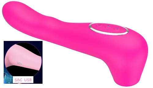 Máy bú mút 2 đầu chày rung toả nhiệt kích thích điểm G tăng — Sạc USB tiện lợi, chống nước tuyệt đối