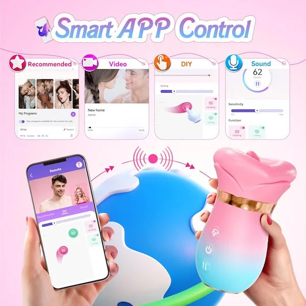 Máy massage âm vật Sovokn lưỡi liếm rung hút xoay đa chế độ điều khiển qua app Máy massage âm vật Sovokn lưỡi liếm rung hút xoay đa chế độ — Điều Khiển Qua App – Cá Nhân Hóa Khoái Cảm Theo Cách Của Bạn