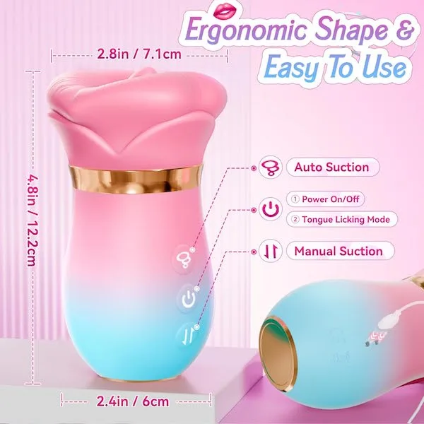 Máy massage âm vật Sovokn lưỡi liếm rung hút xoay đa chế độ — Đây là tính năng đặc biệt được rất nhiều chị em yêu thích