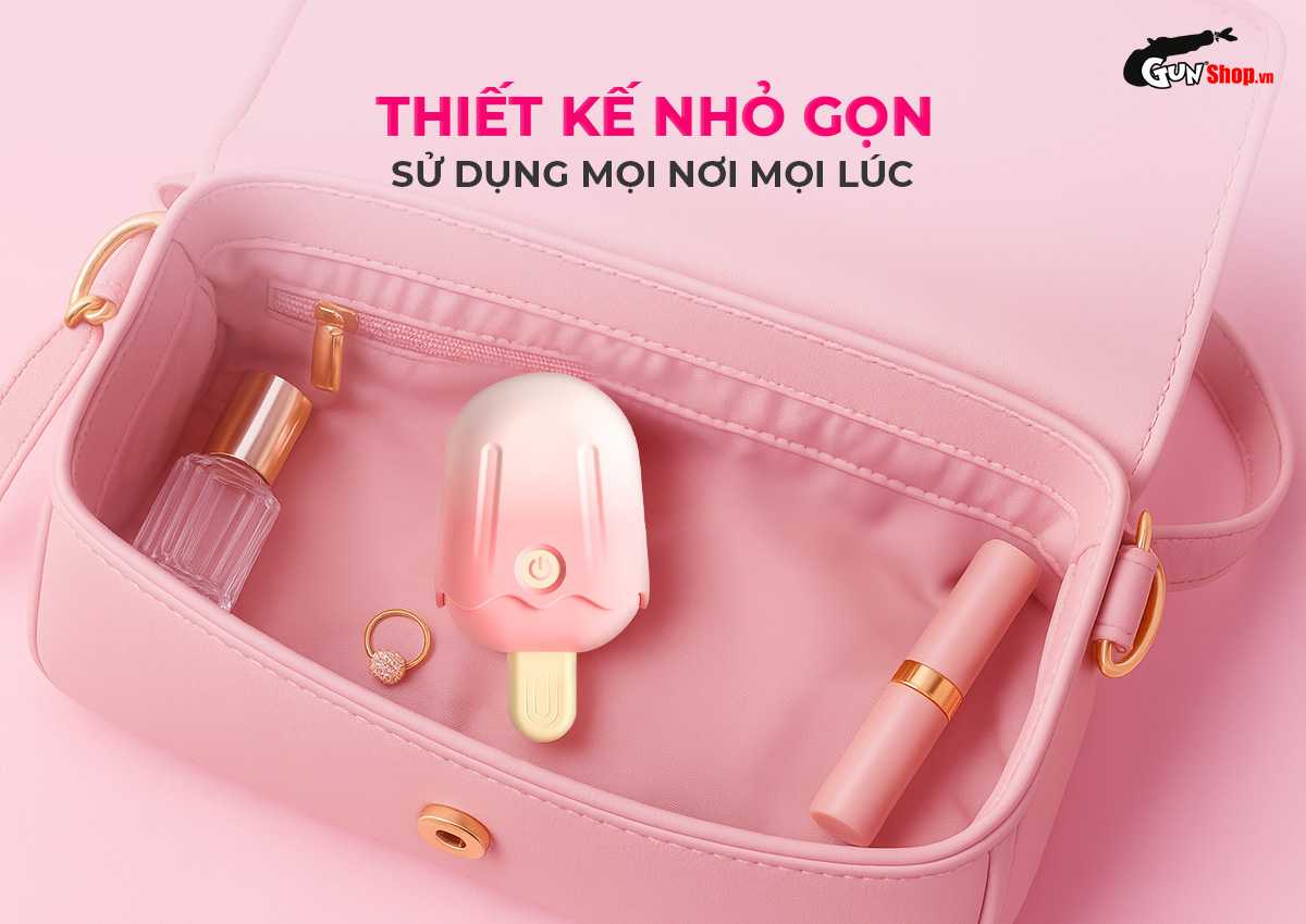 Trứng rung mini hút điểm G Suction Ice Lolly que kem kích — Thiết kế nhỏ gọn dễ cất giữ và sử dụng mọi lúc mọi nơi