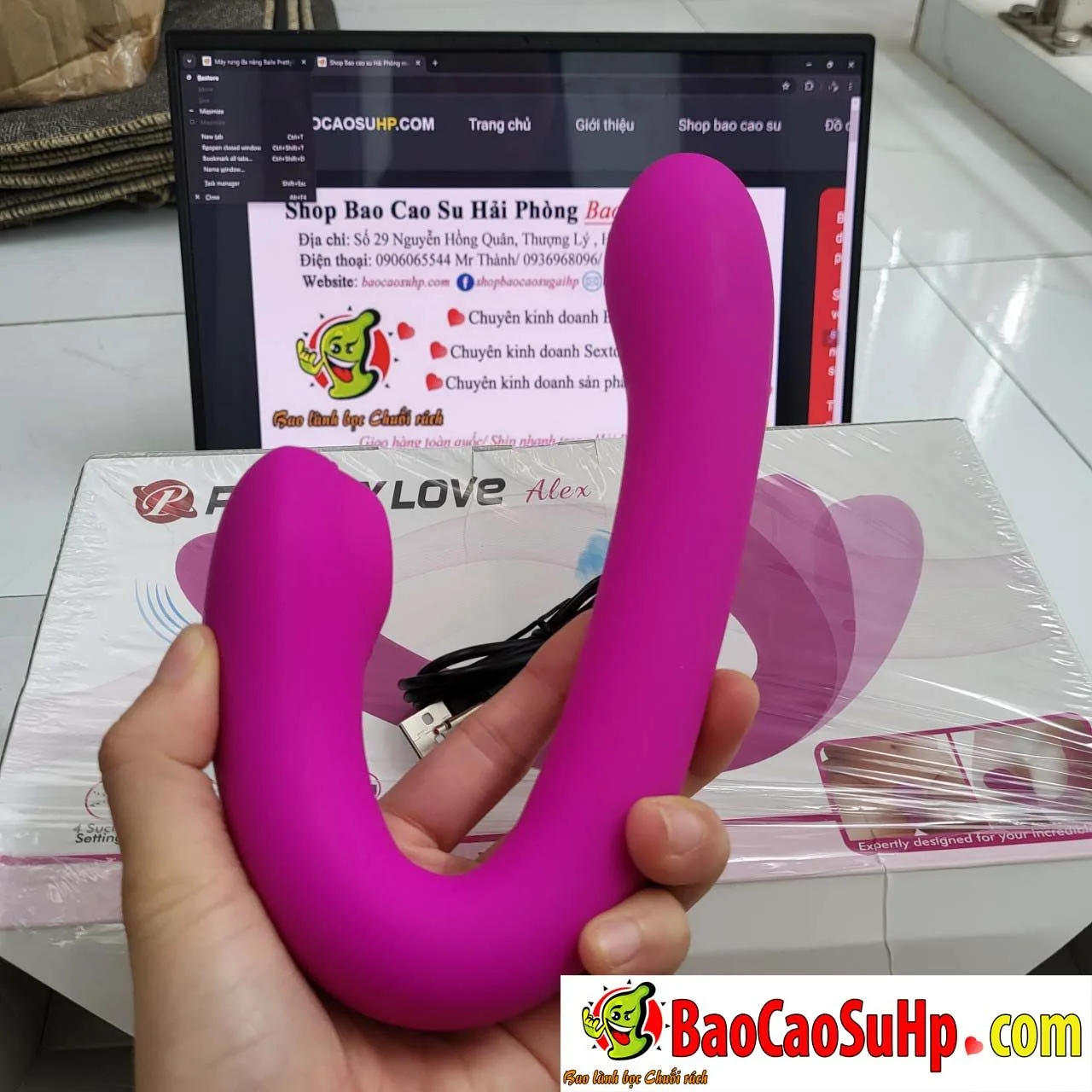 Máy rung đa năng Baile Prettylove Patilla Alex cong hút và — hình 9