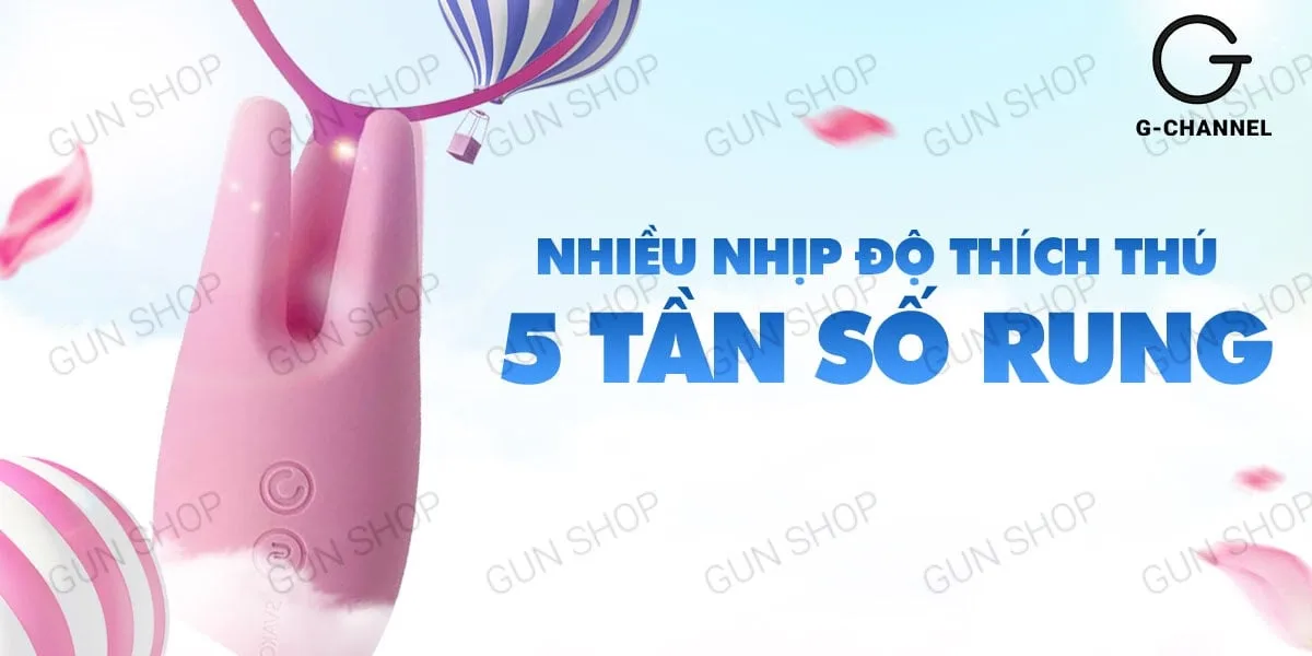 Máy rung Svakom Nymph 2 đầu sạc điện mạnh mẽ, kích thích sâu — Hiệu quả vượt trội với 5 chế độ rung đa dạng