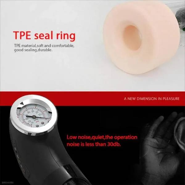 Máy tập tăng kích thước dương vật tự động dùng sạc — Máy được tích hợp đồng hồ đo áp suất PSI chính xác, giúp