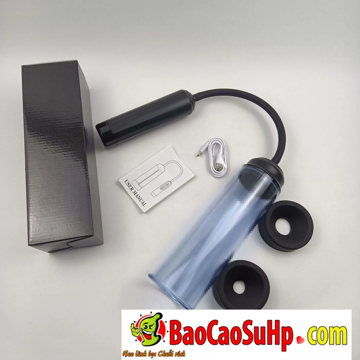 Máy tập luyện làm to cậu bé hút chân không Black Rennes hỗ — Hình ảnh giới thiệu máy tập luyện làm to cậu bé hút chân