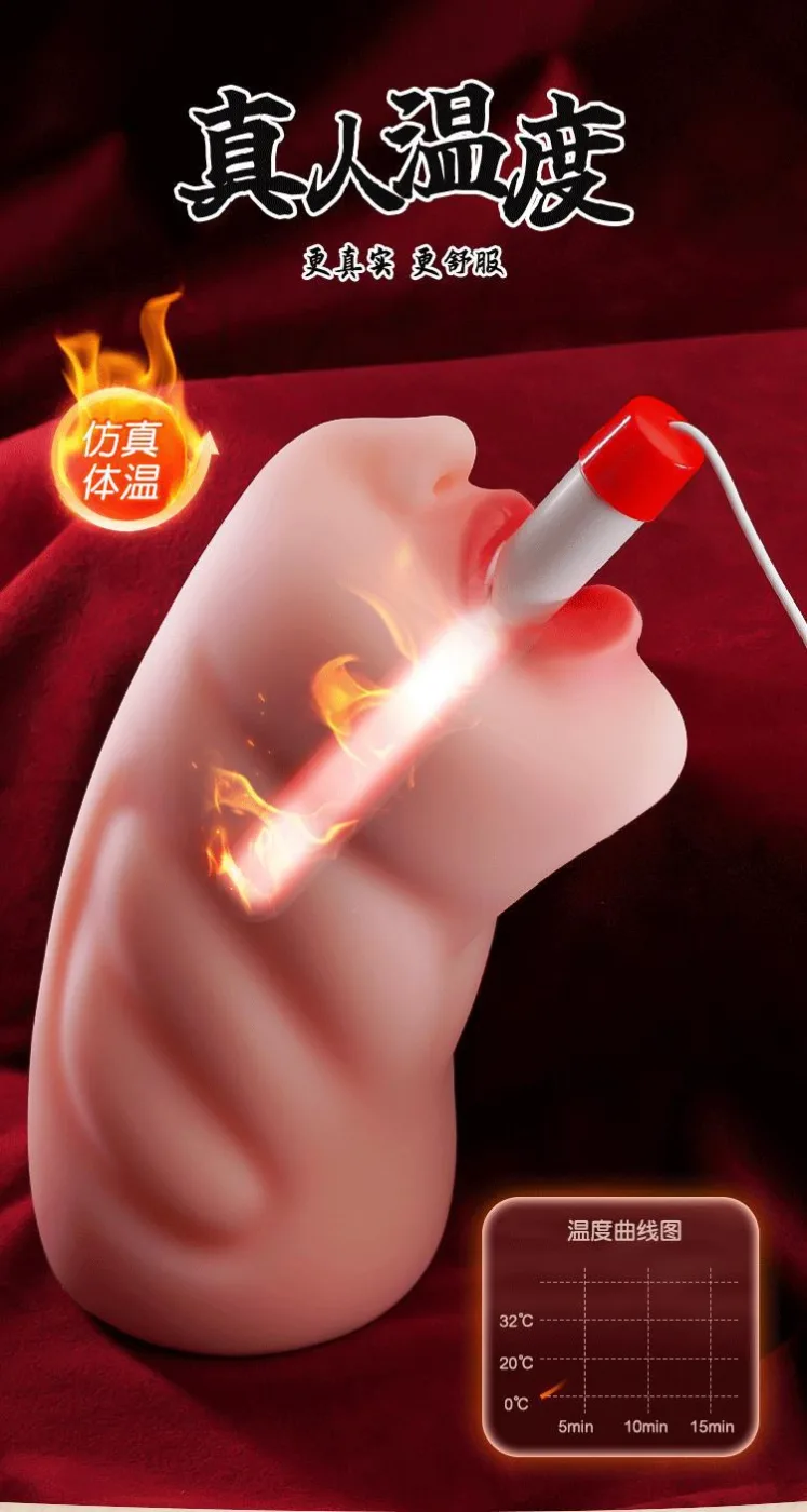 Miệng giả nguyên khối Jiuuy Tâm Di mềm mại có vòng khít 3D — hình 19