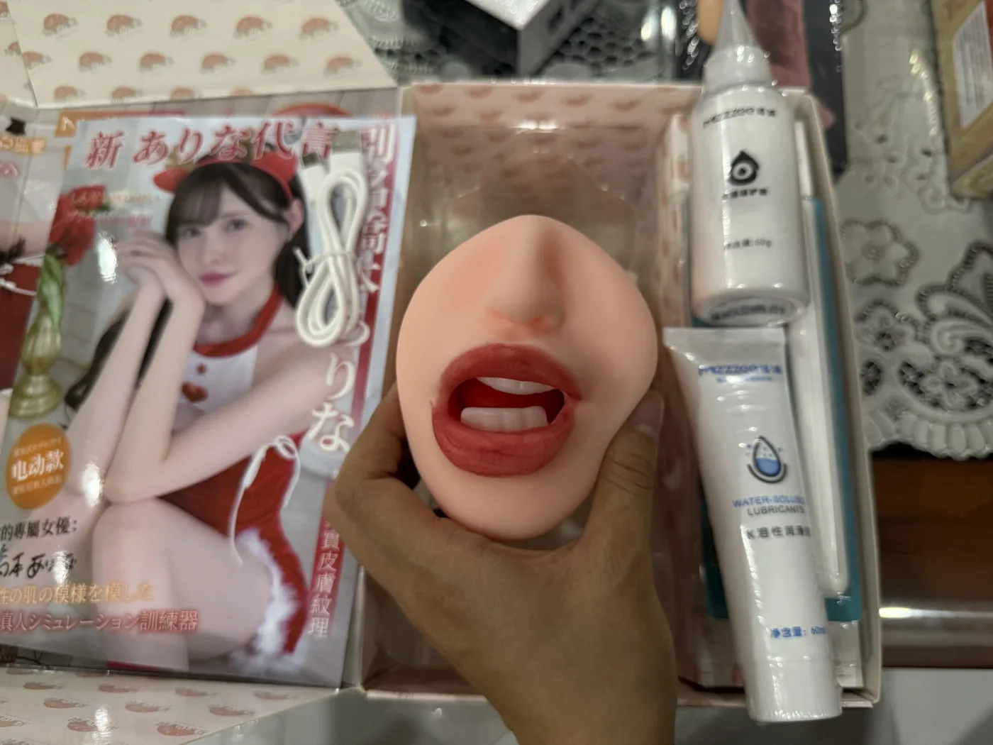 Miệng giả nguyên khối Hashimoto Arina liếm rung 800g TPE — hình 8