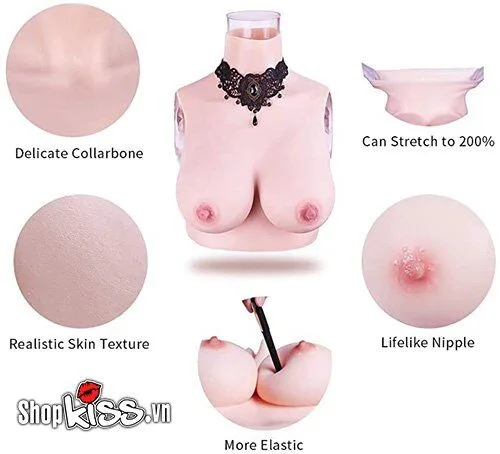 Ngực giả silicone nguyên khối tự nhiên nâng vòng 1 quyến rũ — hình 6
