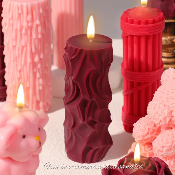 Nến tình dục nhiệt độ thấp chơi bạo dâm kiểu gợn sóng Nến tình dục độc đáo gợn sóng kích thích cảm xúc mạnh — Kết hợp giữa vẻ đẹp lãng mạn và công năng kích thích tinh