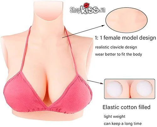 Ngực giả silicone nguyên khối tự nhiên nâng vòng 1 quyến rũ — Chất liệu cao cấp và thiết kế chuẩn chỉnh