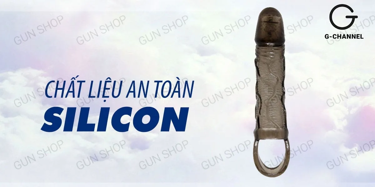 Bao cao su Baile Men Extension dây đeo tăng kích thước rung — Chất liệu silicon cao cấp – An toàn và mềm mại như thật