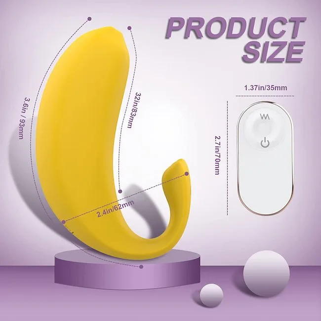 Trứng rung quả chuối S-Hande Naughty Banana cao cấp sành — Với kiểu dáng lấy cảm hứng từ trái chuối, sản phẩm mang vẻ