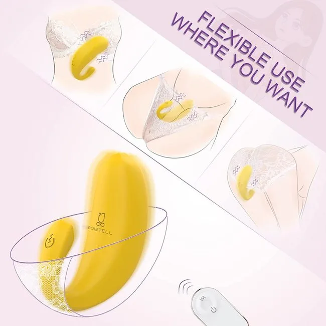 Trứng rung quả chuối S-Hande Naughty Banana cao cấp sành — Thiết kế nhỏ gọn, tiện lợi và bí mật