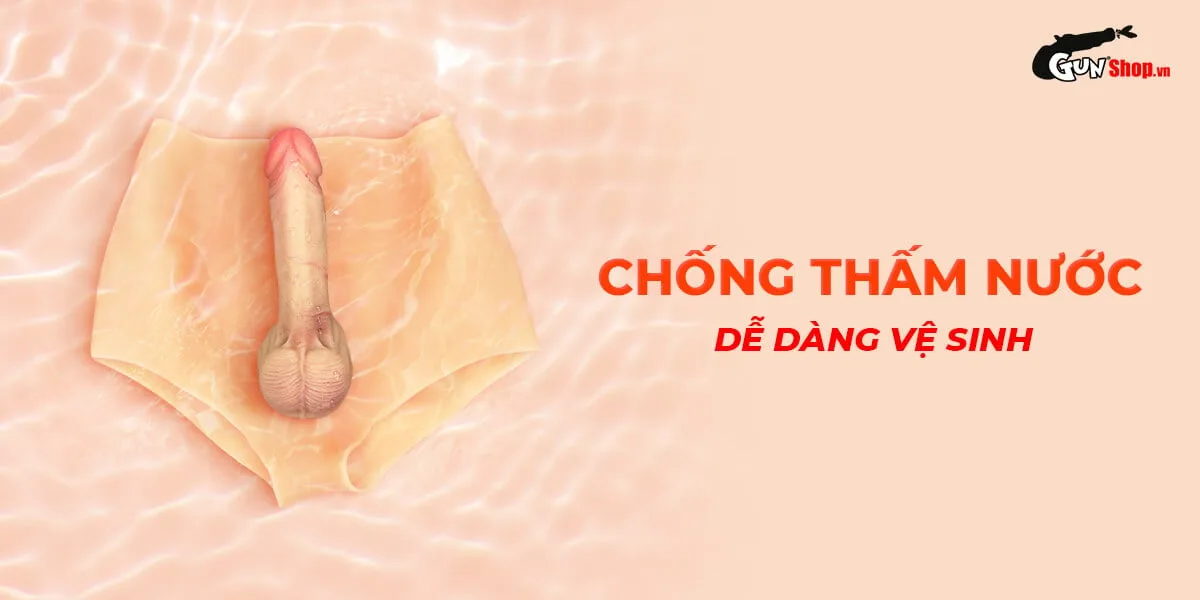Quần silicon gắn dương vật giả Jiuai Love Size L 01 đặc — hình 3