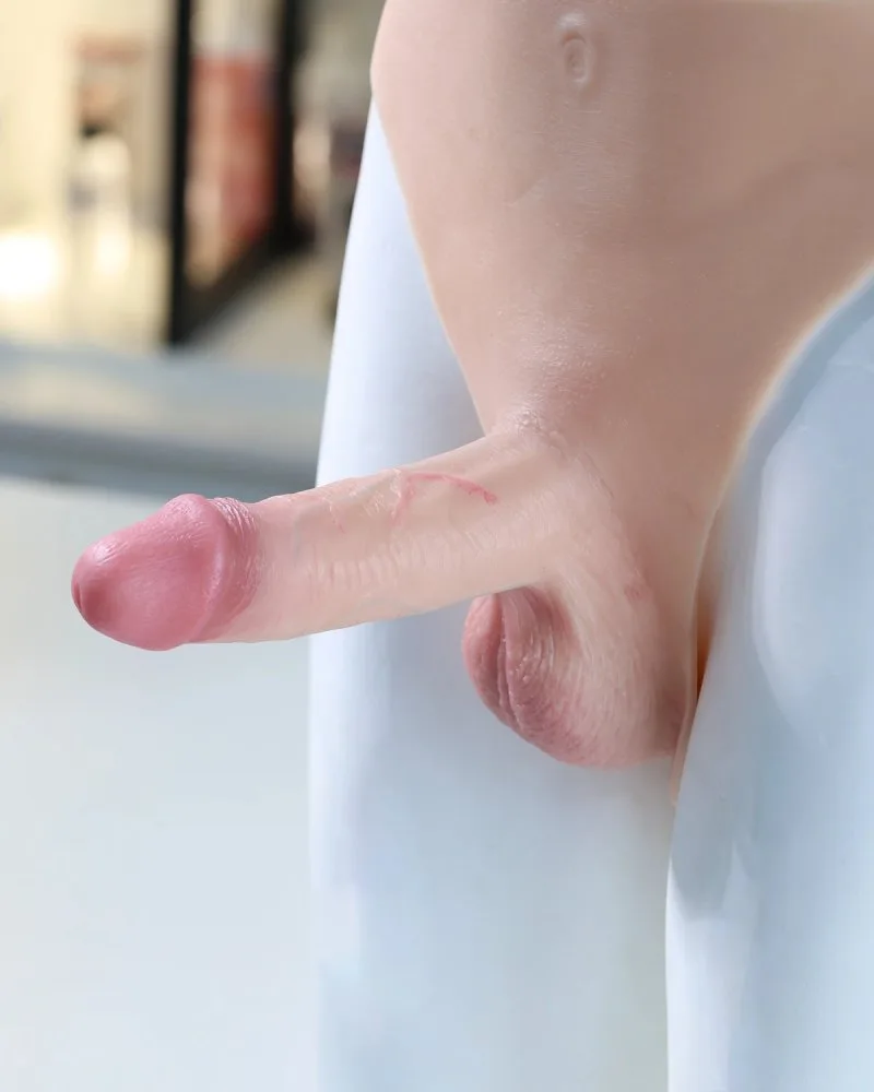 Quần tam giác gắn dương vật giả rỗng ruột cho nam Jiuai mềm — hình 6