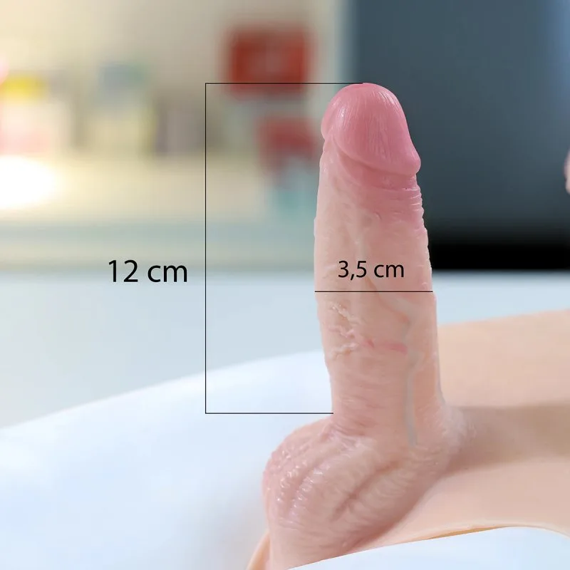 Quần tam giác gắn dương vật giả rỗng ruột cho nam Jiuai mềm — hình 15