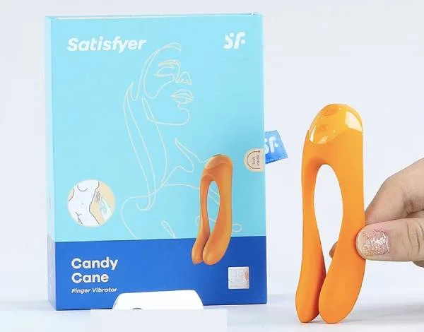 Satisfyer Candy Cane máy rung kích thích nhũ hoa cô bé sục — hình 3