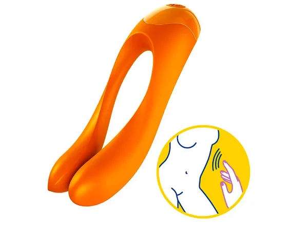 Satisfyer Candy Cane máy rung kích thích nhũ hoa cô bé sục — hình 2