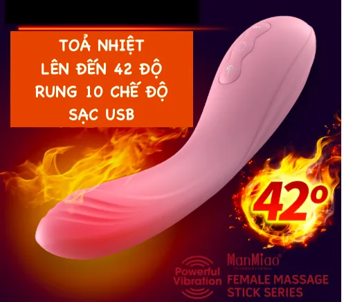 Heated Vibrator ManMiao máy rung sưởi ấm thư giãn tăng — Công nghệ sưởi ấm hiện đại, cảm giác chân thực