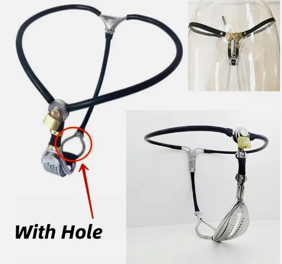 Quần lót thép không gỉ đai trinh tiết nữ phong cách bạo dâm — hình 13