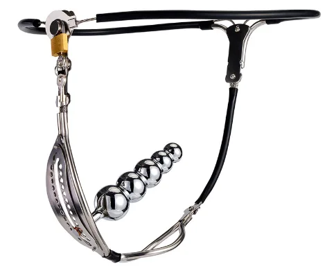 Quần lót thép không gỉ đai trinh tiết nữ phong cách bạo dâm — Rất phù hợp cho fan BDSM muốn mở rộng giới hạn cảm xúc