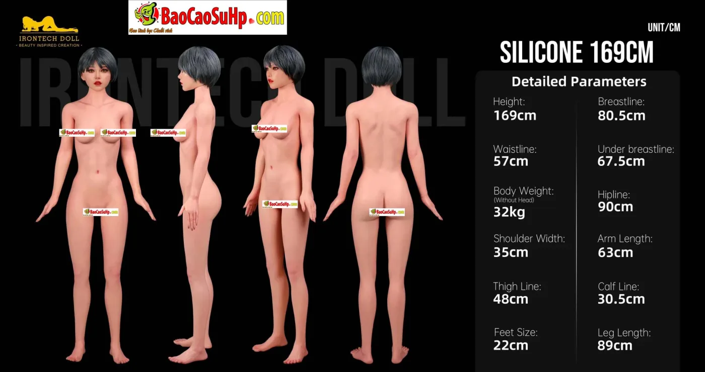 Búp bê tình dục Full Silicone Irontech Sultry 169cm S44 siêu chân thực