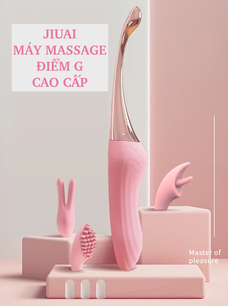 Máy massage rung 2 đầu Jiuai Tanchun 3 đầu phụ giảm đau — Đây chính là lựa chọn hoàn hảo để làm mới và tăng hưng phấn