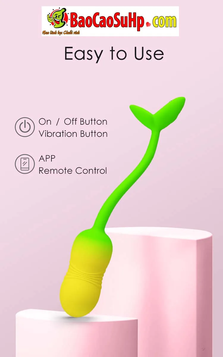 Hình ảnh giới thiệu Trứng rung điều khiển APP Global Prettylove Silicone Poulsen Đậu thần BI-300129HP 17