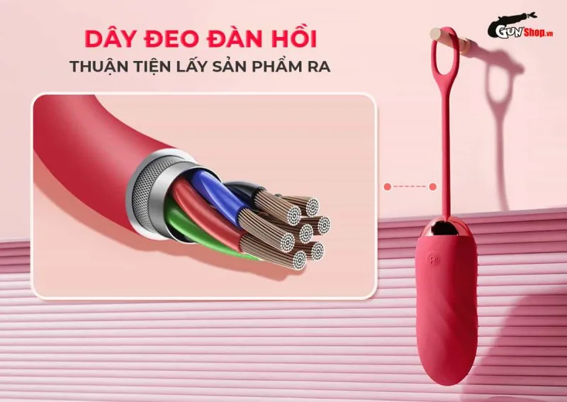 Galaku Kiya Charmed II có dây đeo silicone mềm mại hạn chế trơn trượt khi sử dụng